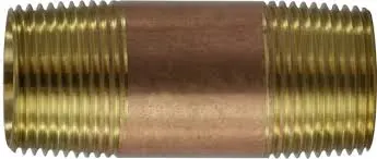 [78744LF] 1" x 3" Red Brass Nipples - 78744LF