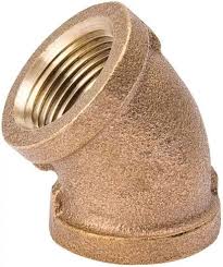 [032888130302] 1-1/4" 45 DEGREE BRASS ELBOW - 451-006NL
