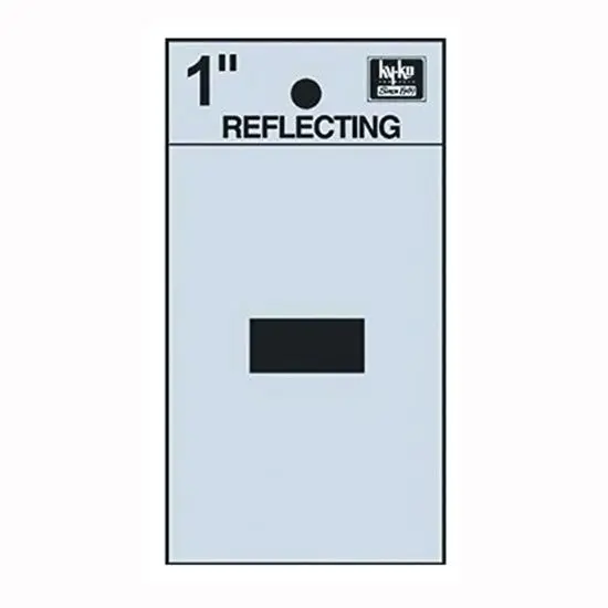 [08436111] 1-1/4" BEND AND PEEL BLACK ON SILVER REFLECTIVE -  HY-KO - RV-15/-