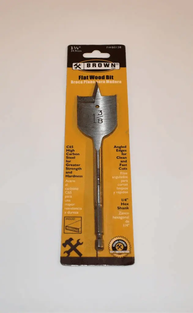 [638110950177] 1-3/8" BROWN SPADE BIT - WOOD - FWB0138