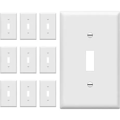 [020-88001] 1-GANG WHITE SWITCH COVER - 2134W