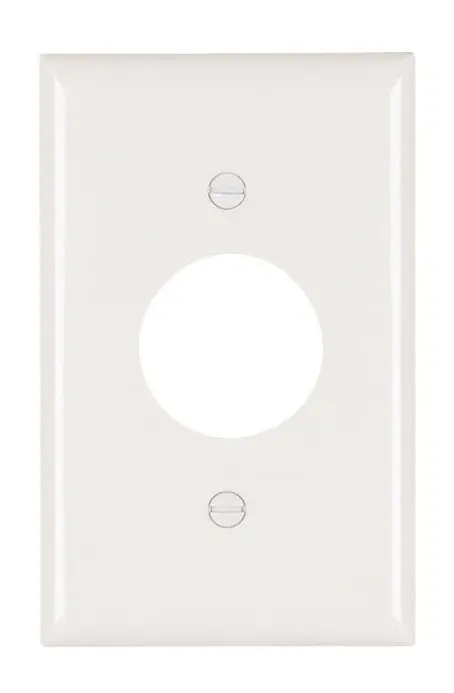 [078477443408] 1-Port White Wall Plate - TP7-W / 2131-W - OP7-W