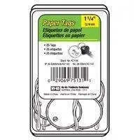 [029069751319] 1.25" PAPER ID TAG SPLIT RING HY-KO - KC144