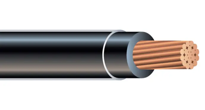 [800001010201] 1/0 Black THHN Cable - ft