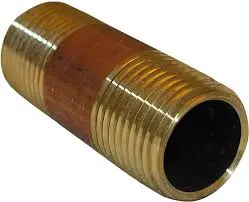 [463030] 1/2 X 3" RED BRASS  NIPPLE