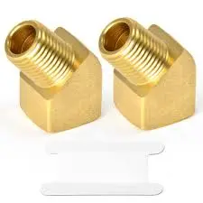 [032888159648] 1/2"  45 DEGREE STREET BRASS ELBOW - 451-103NL