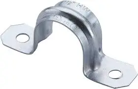[33519] 1/2" - 2 Hole Metal Pipe Strap