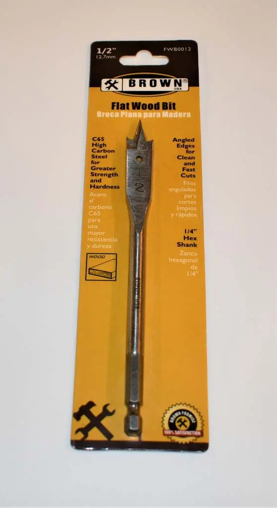 [638110014718] 1/2" BROWN SPADE BIT - WOOD - FWB0012