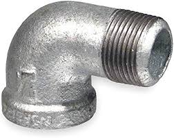 [78050] 1/2" GALV 90 DEGREE STREET ELBOW/ MALE ONE SIDE  - 78050....