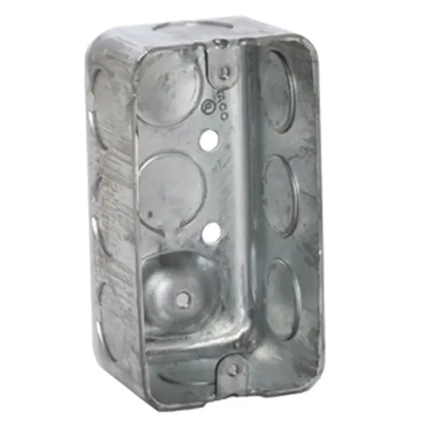 [835243013025] 1/2" Knockout 1 7/8" Deep Metal Handy Box  - DHB-1-50
