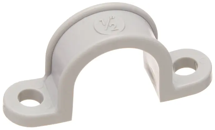 [59280] 1/2" PVC PIPE STRAP 2-HOLE - N158