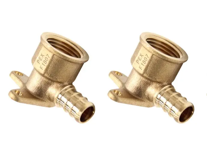 [B092TYFGWH] 1/2" X 1/2" FEMALE NPT PEX DROP EAR BRASS BARB CRIMP