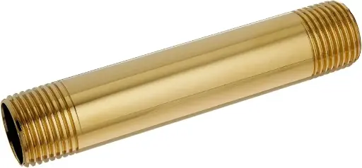 [25868] 1/2" X 4" BRASS NIPPLE - 25868