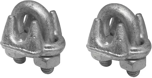 [7501206601211] 1/4" CABLE CLAMP TRUPER 2 PC