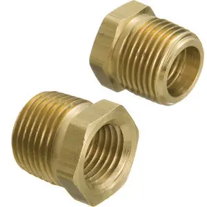 [605224] 1/4" F NPT X 3/8"  BRASS BUSHING - 6-52240