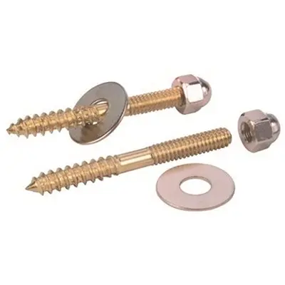 [076335192543] 1/4" X 2 1/2" PROPLUS TOILET SCREW SET