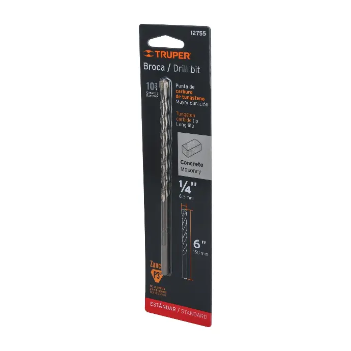 [11206] 1/4" X 6" MASONRY BIT TRUPER