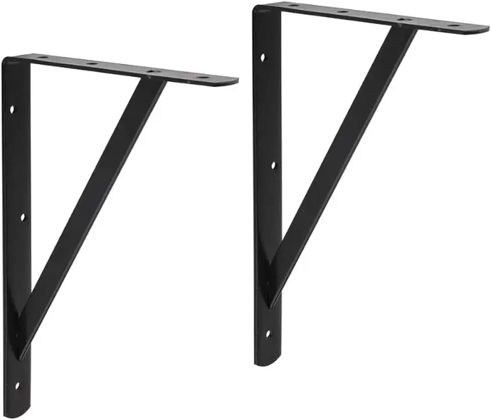 [7453078541150] 10 X 16 SHELF BRACKET BLACK - A145-HCX1016