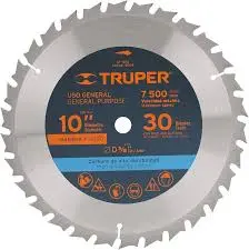 [7501206624944] 10" Saw Blade 30T - Truper
