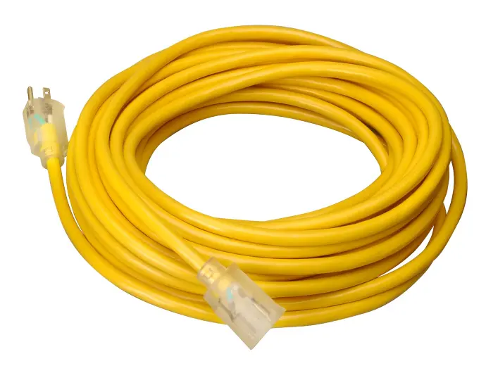 [054732808663] 100' Extension Cord 3W/16G Yellow