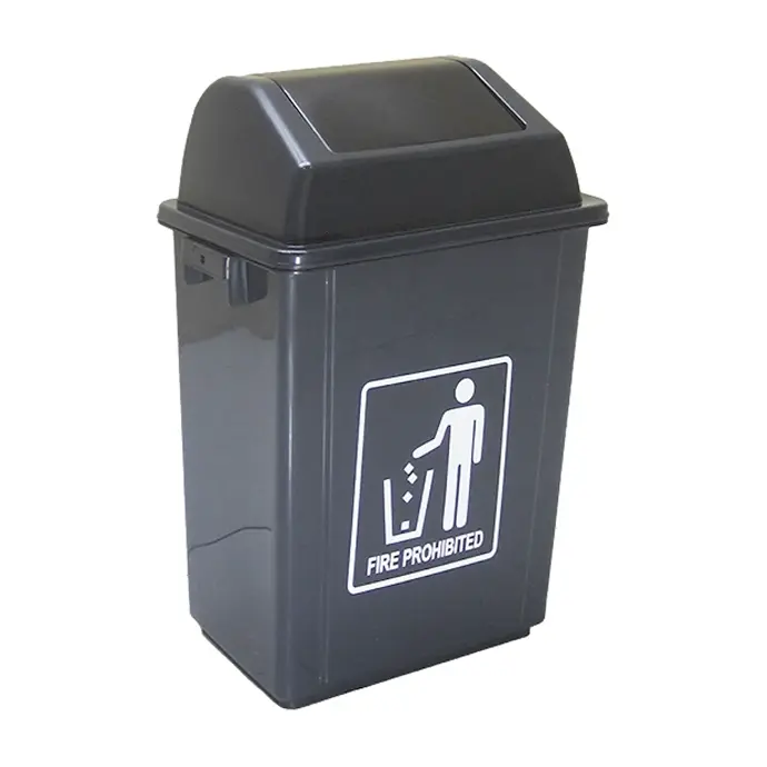 [019800001223] 10LIT SQUARE PLASTIC GARBAGE BIN NEO