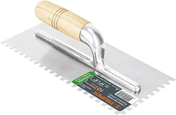 [7501206633786] 11" X 5" SQUARE NOTCHED TROWEL TRUPER