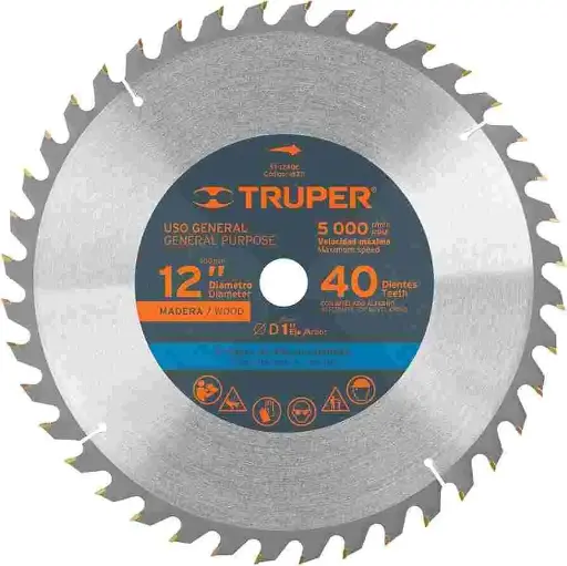 [7501206624975] 12" BLADE SAW 40T TRUPER