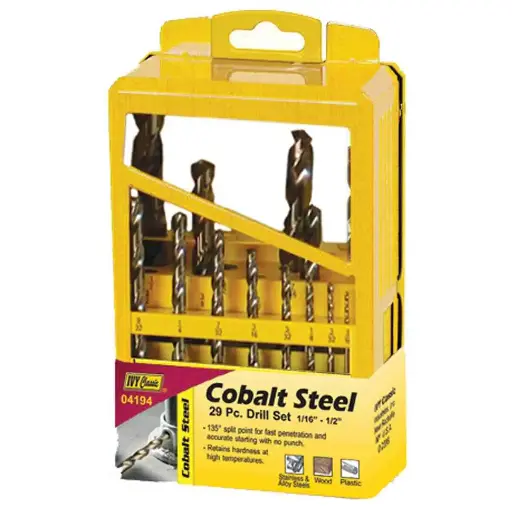[04192] 12PCS COBALT DRILL SET BIT IVY - 04192