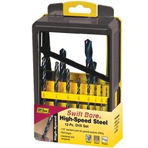 [738226103922] 12PCS HSS DRILL SET BIT TWO TONE IVY - 10392