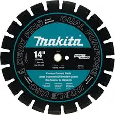 [088381942638] 14" MAKITA DIAMOND BLADE DUAL PURPOSE WHEEL - T-01270