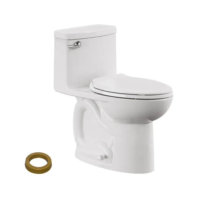 [AS1003] 1PC TOILET IN/BOX CUPC ELONGATED SINGLE FLUSH SEAT WAX, RING, BOLT/NUT 29"X16.25X25.5" WHITE DAKOTA - AS1004