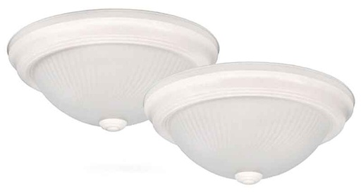 [062345126210] 2 Pk 11" Ceiling Fixture - WH