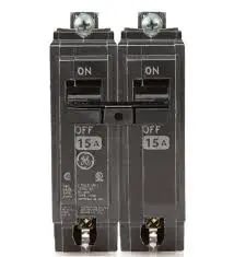 [GE887220152] 2 X 15 Amp 2" GE Breaker