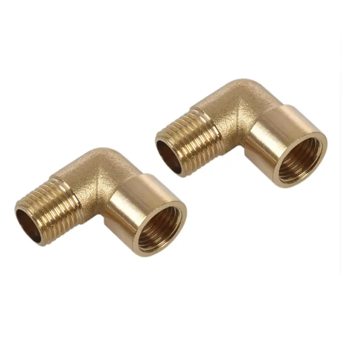 [032888159730] 2" LF 90 DEGREE BRASS STREET ELBOW - 452-008NL