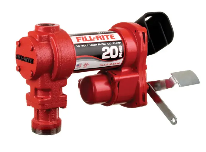 [089404247945] 20 GPM 12 VDC HIGH FLOW PUMP 5" GROUND WIRE NO ACCESSORIES  FILL-RI...