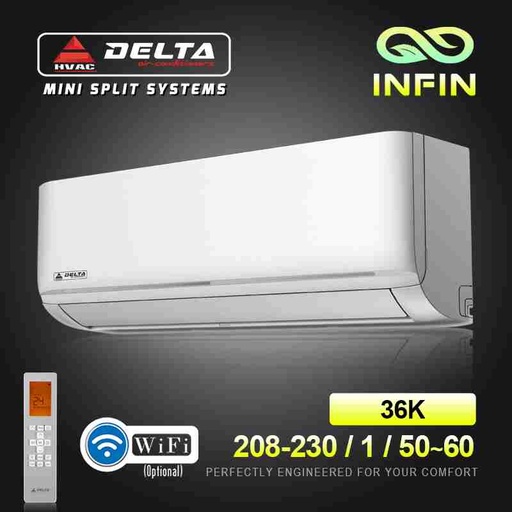 [37HN036104(3)] 24000 BTU DELTA INFIN 18 SEER 24K 220V-6HZ/ COOL ONLY EVAPORATOR/CONDENSOR - 27WN036104
