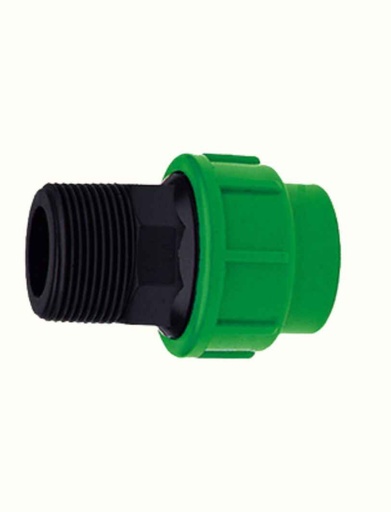[EC037L032009] 25MM/1" GREEN MALE ADAPTER