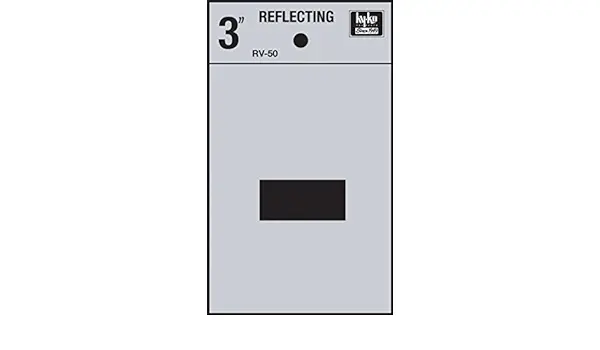 [08443917] 3" BEND AND PEEL BLACK ON SILVER REFLECTIVE - HY-KO - RV-50/-
