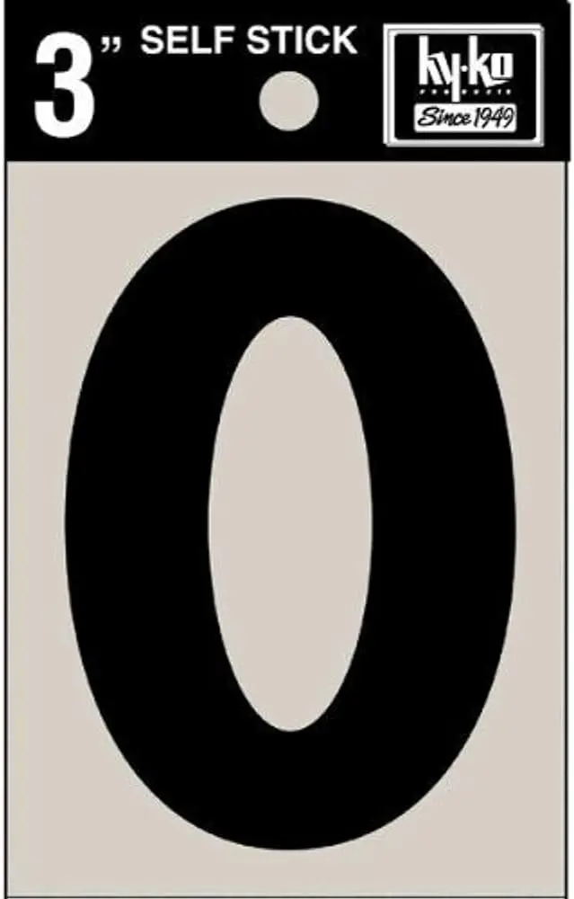 [029069304102] 3" BLACK VINYL #0 HY-KO - 30410
