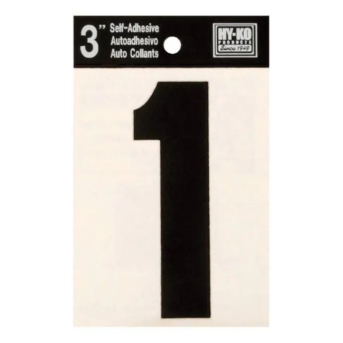[029069304010] 3" BLACK VINYL #1 HY-KO - 30401