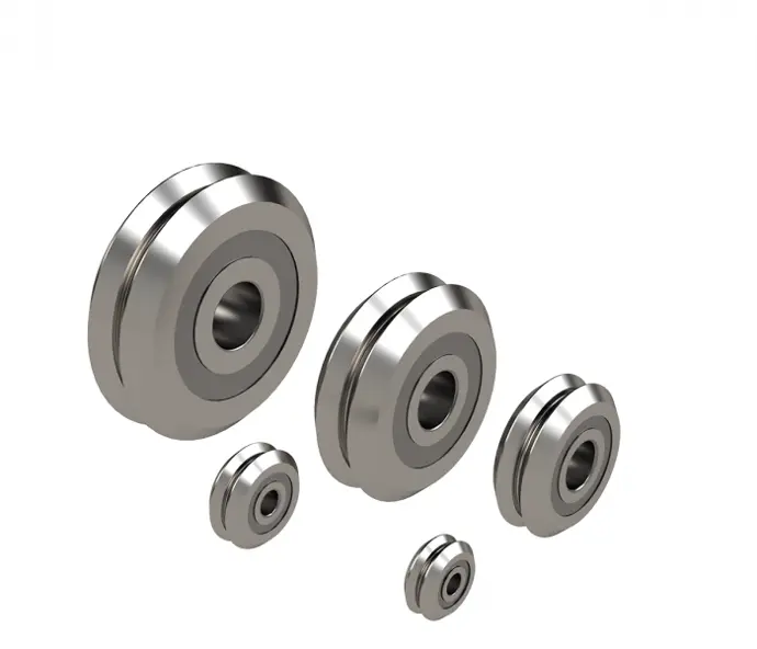 [638110022546] 3" V DBL BR GUIDE WHEEL 903 - BRGHD2003