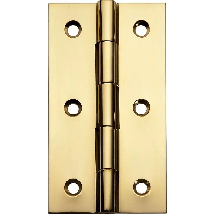 [43196] 3" X 1-16" BRIGHT BRASS HEX HINGE