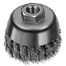 [638110001077] 3"3'' BP CRIMPED  WIRE CUP BRUSH 5/8''X11-95075 