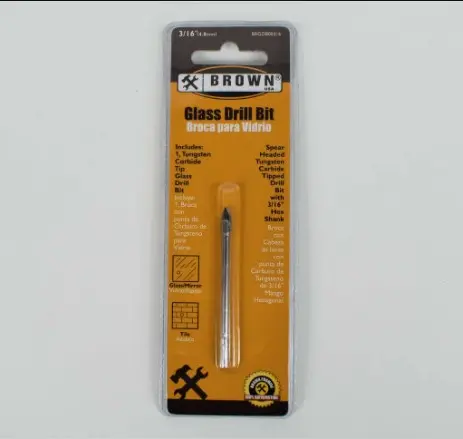 [638110007154] 3/16" GLASS DRILL BIT  - BRGDB00316