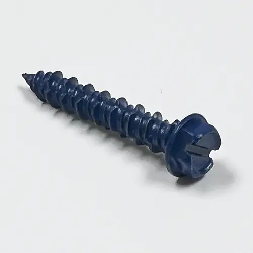 [12B100] 3/16" X 1" BLUE - GALVANIZED ROOFING SCREW - LBS