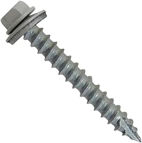 [12B200] 3/16" X 2" BLUE - GALVANIZED ROOFING SCREW - LBS
