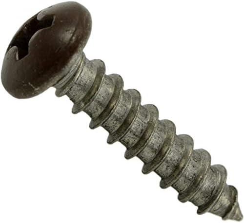 [008236123162] 3/16" X 2" BROWN METAL SELF STAPING SCREW - SINGLE