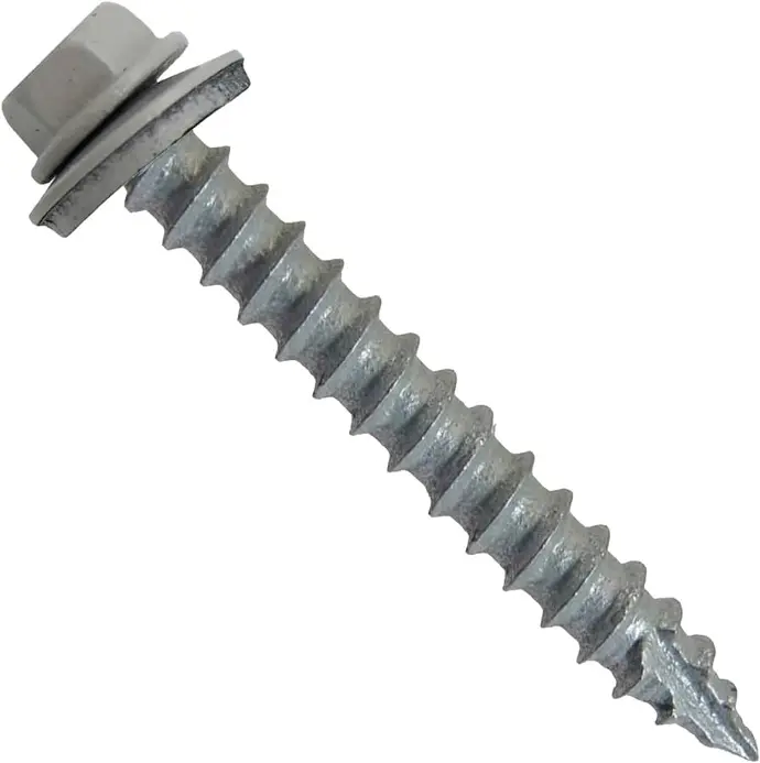 [12CHG200] 3/16" X 2" CHARCOAL GRAY - GALVANIZED ROOFING SCREW - LBS