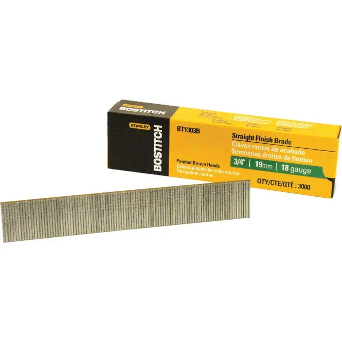 [077914003090] 3/4" 18g Brad Nails 1000 - Brown BT1303B