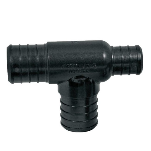 [091712383284] 3/4" X 1/2' X 1/2" POLYMER PEX TEE - 66042